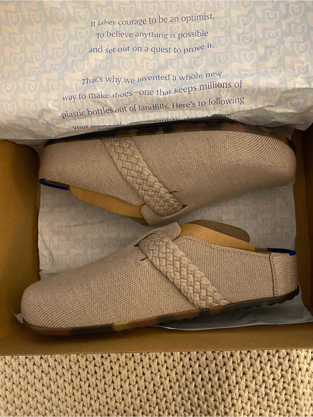 Rothy's The Braid Clog in Dove - Picture 6 of 9